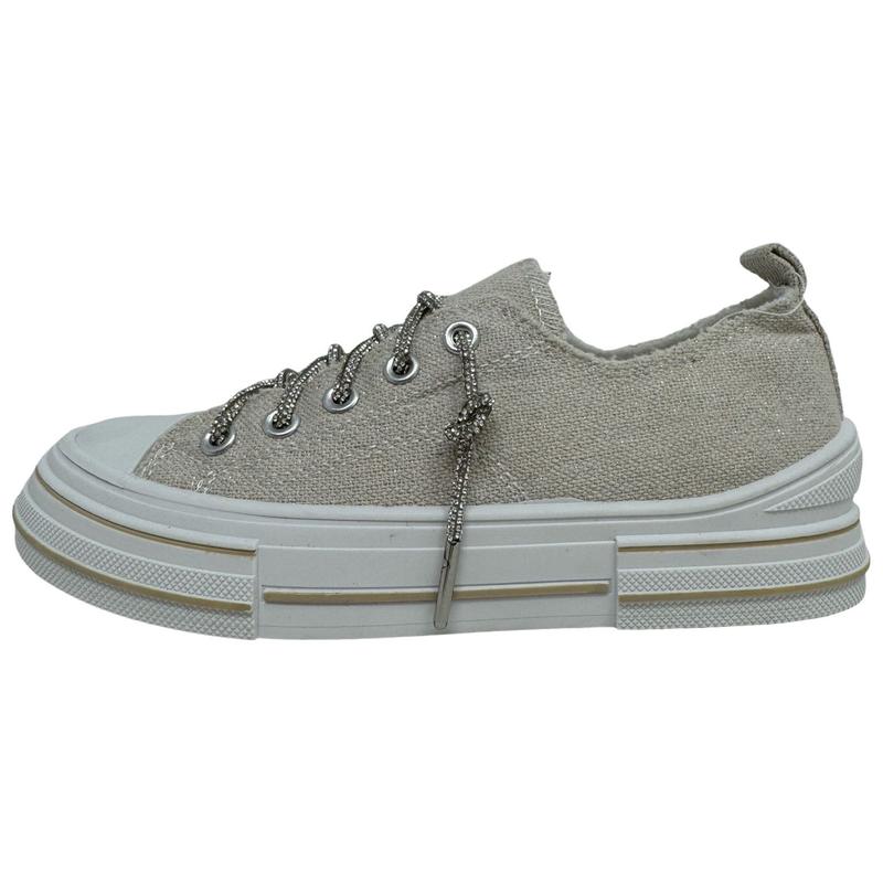 Very G Women's Natural Canvas Sparkle Lace Aman