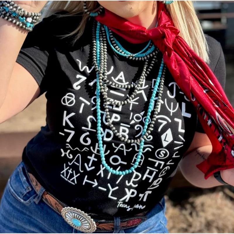 Women's Black Branded Tee