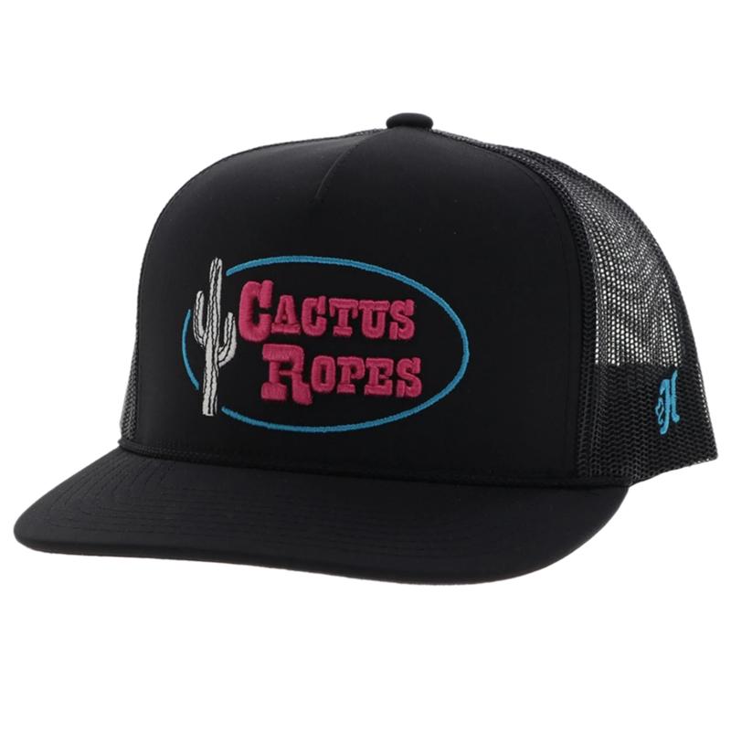Hooey Black & Pink Cactus Rope Cap