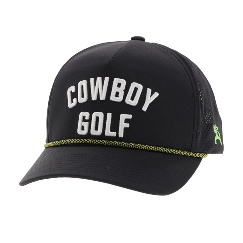 Hooey Black & White Cowboy Golf Cap