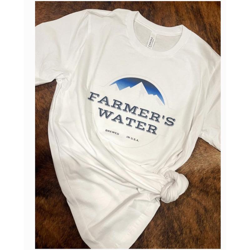 Men's White Farmers Water Tee