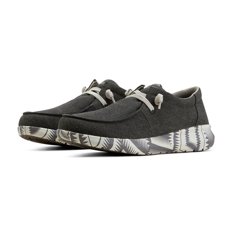Ariat Men's Charcoal Grey & Aztec Hilo Shoes