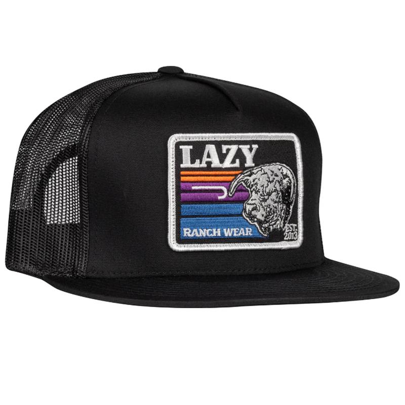 Lazy J Ranch Black Sunset Retro Cap