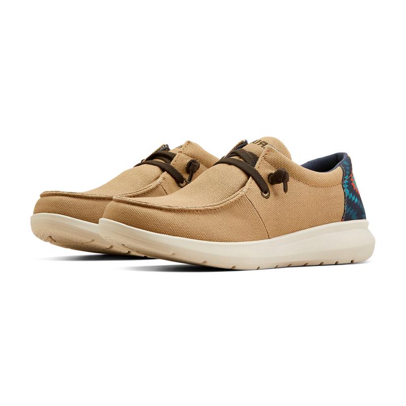 Ariat Men's Light Tan & Blue Aztec Hilo