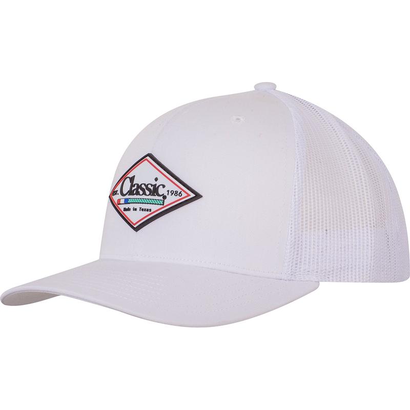 Classic White Diamond Patch Logo Cap