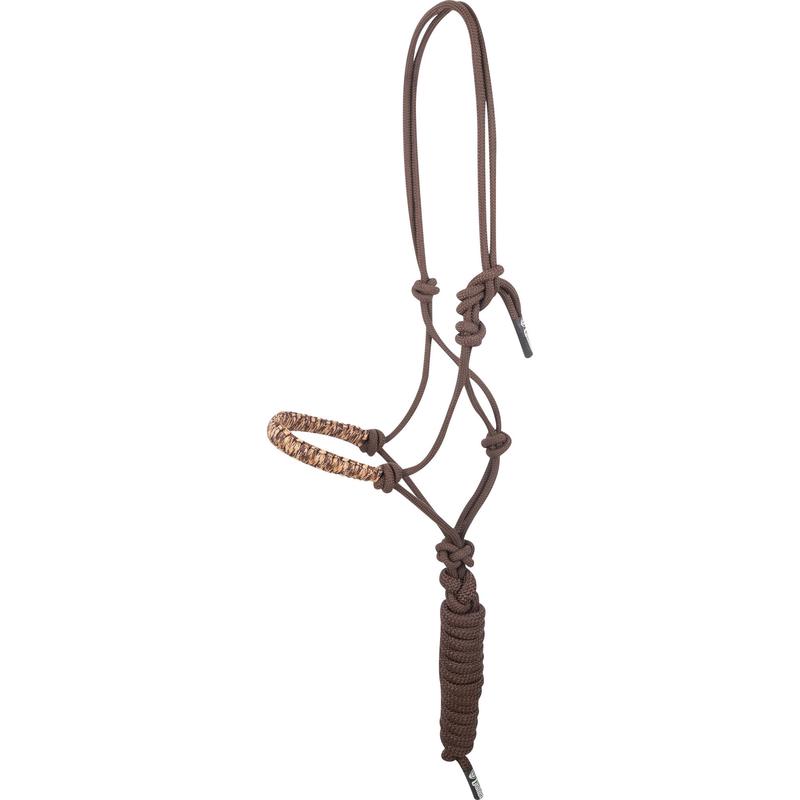 Equibrand Cashel Brown Camo Braided Nose Rope Halter
