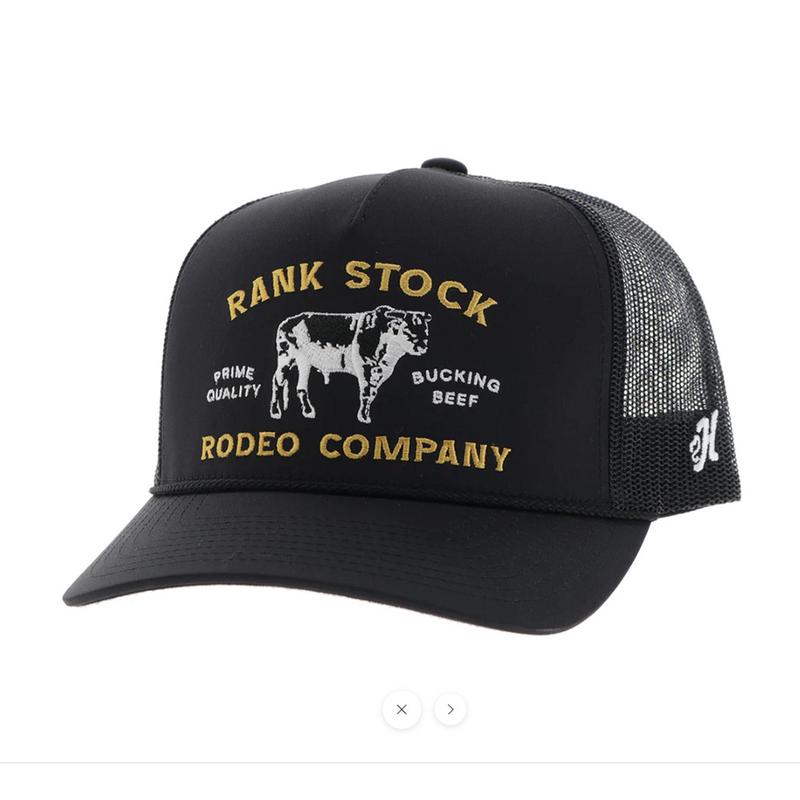 Hooey Black Rank Stock Cap