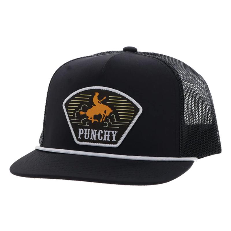 Hooey "Punchy" Black Patch Cap