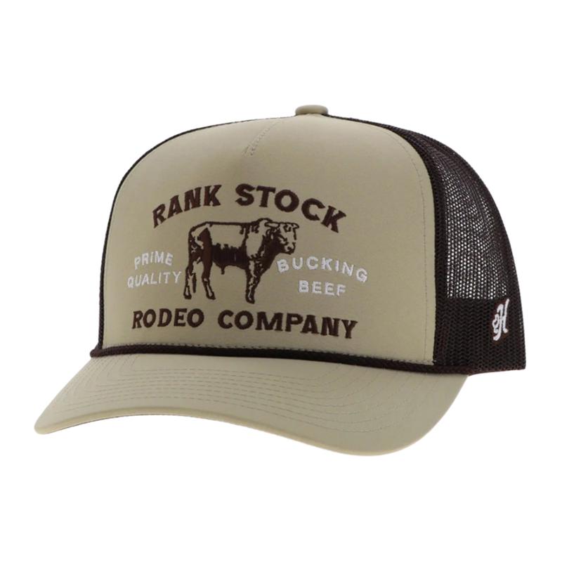 Hooey Tan & Brown Rank Stock Rodeo Co. Cap
