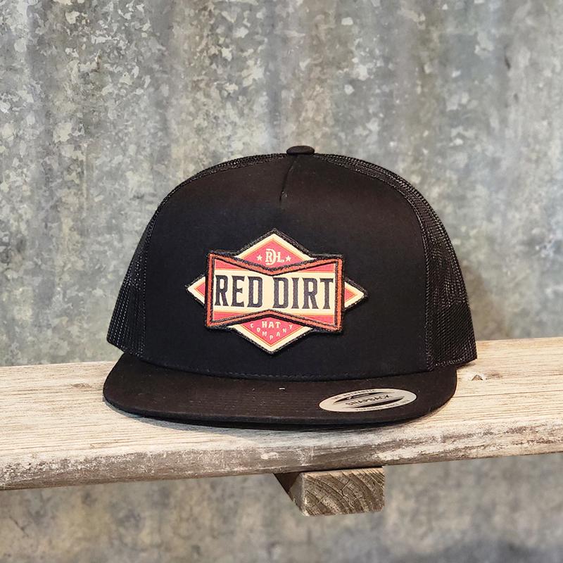 Red Dirt Black Cap with Bowtie