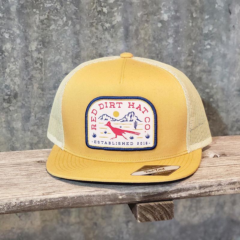 Red Dirt Gold Cap with Road Runner