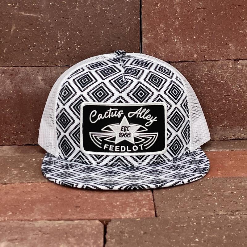 Black/White Aztec "Waylon" Snapback
