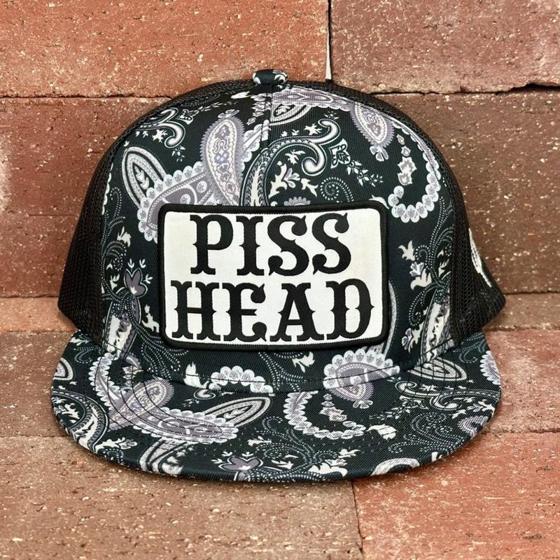 Cactus Alley Black Paisley Piss Head Cap