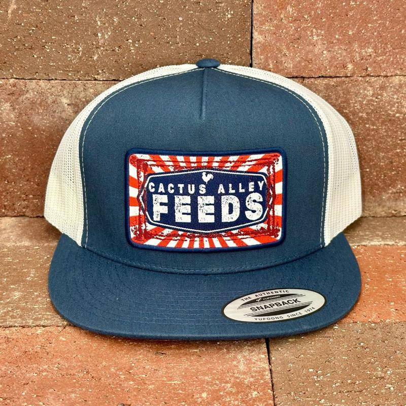 Cactus Alley Navy & White "CA Feeds" Patch Cap