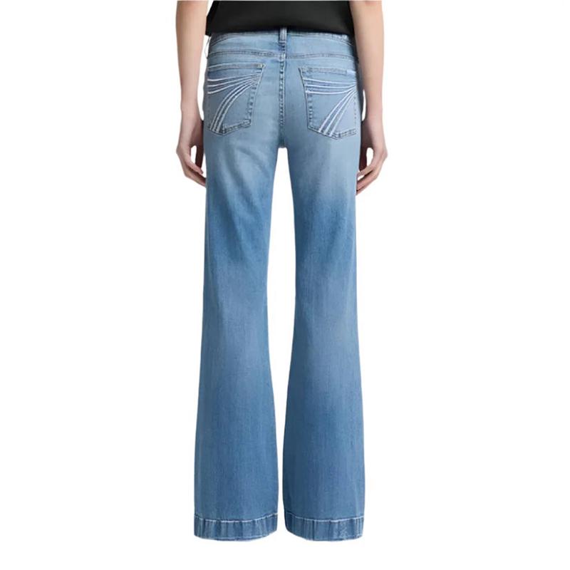 7 For All Mankind Women's Light Wash Tailorless Dojo