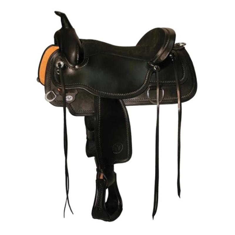 Circle Y 16" Wide Mahogany Flex2 Topeka Trail Saddle