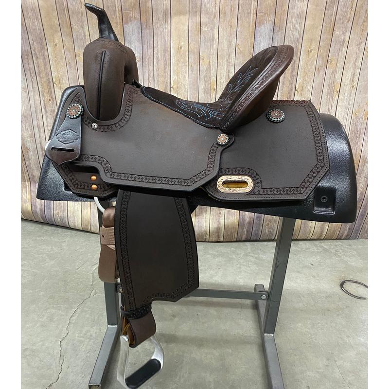 Circle Y Roughout Lindale Barrel Saddle