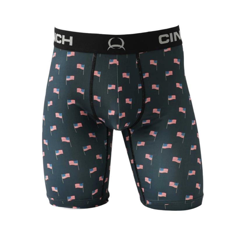 Cinch Men's 9" Flag Boxer Briefs