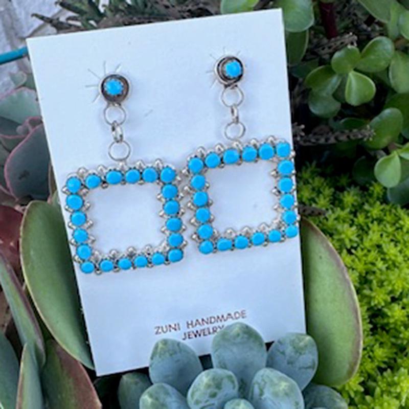 "Quam" Zuni Box Earrings