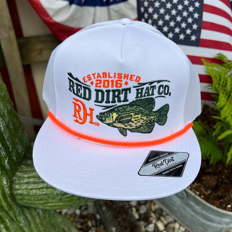 Red Dirt Hooked White/ Orange Cap