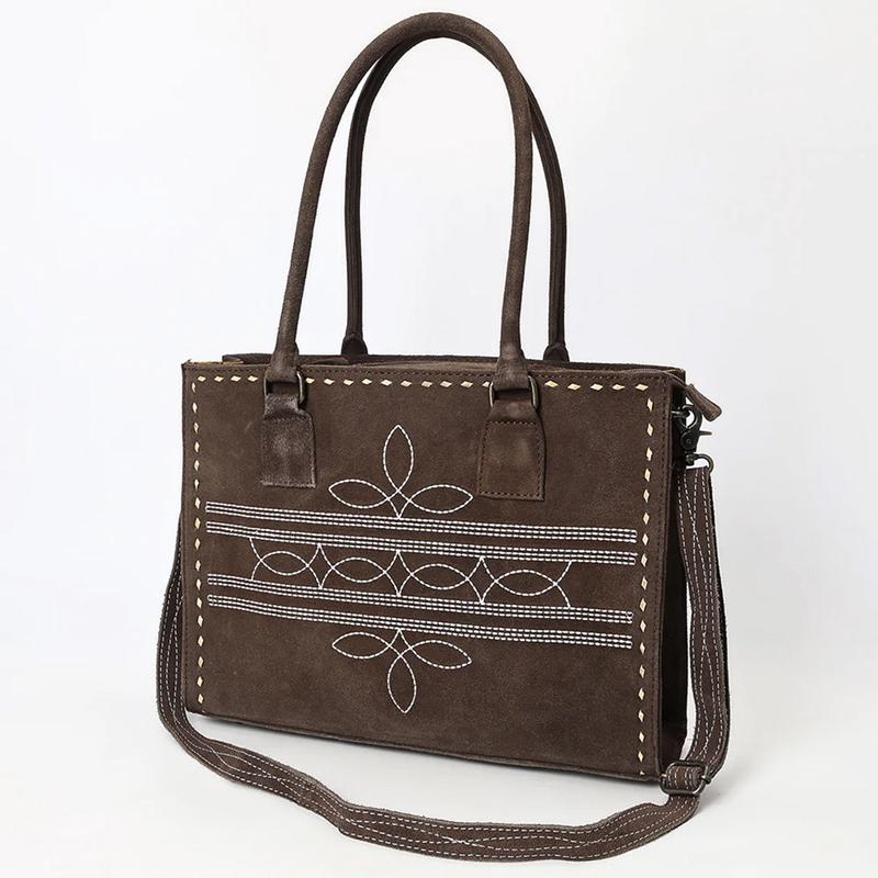 American Brown Boot Stitch Tote Bag