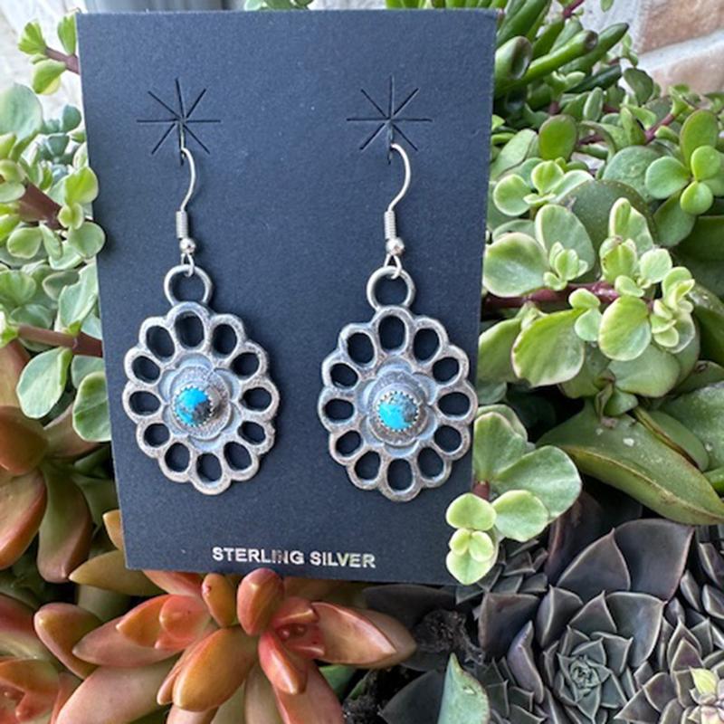 "Billah" Kingman Flower Earrings