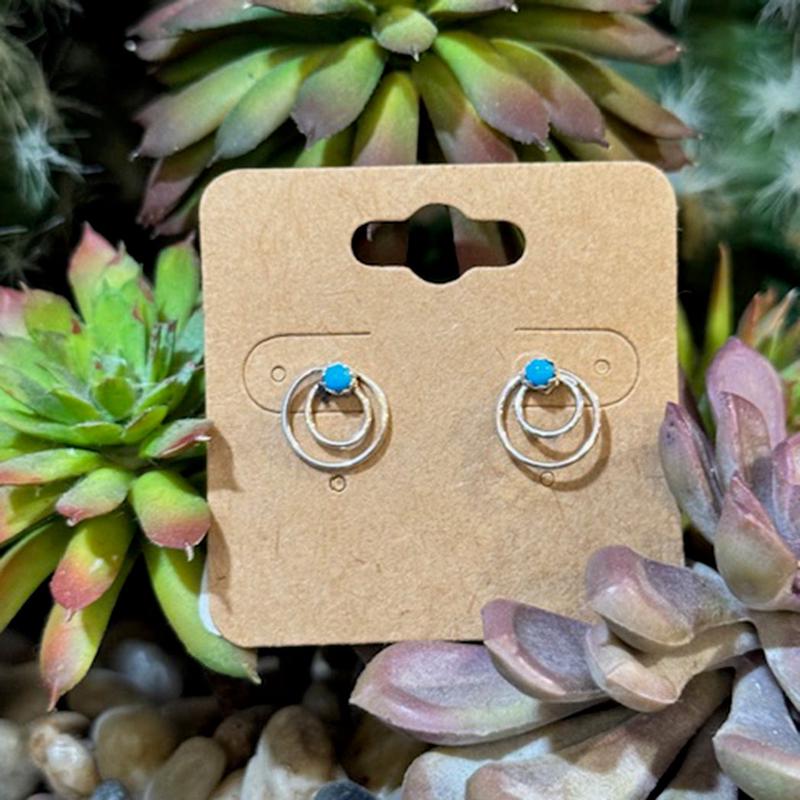 "Blaize" Double Circle Studs