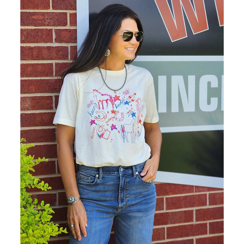 Hand Drawn Equine Art Graphic Tee