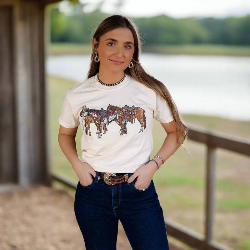 Ivory Horsin' Around Tee