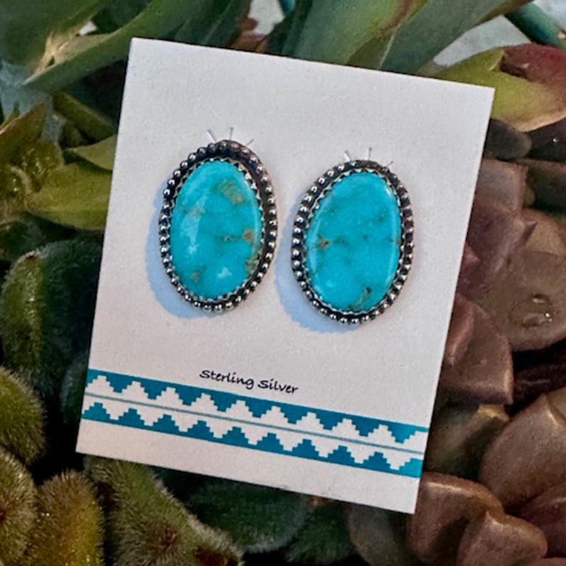 "Ky" Oval Kingman Studs