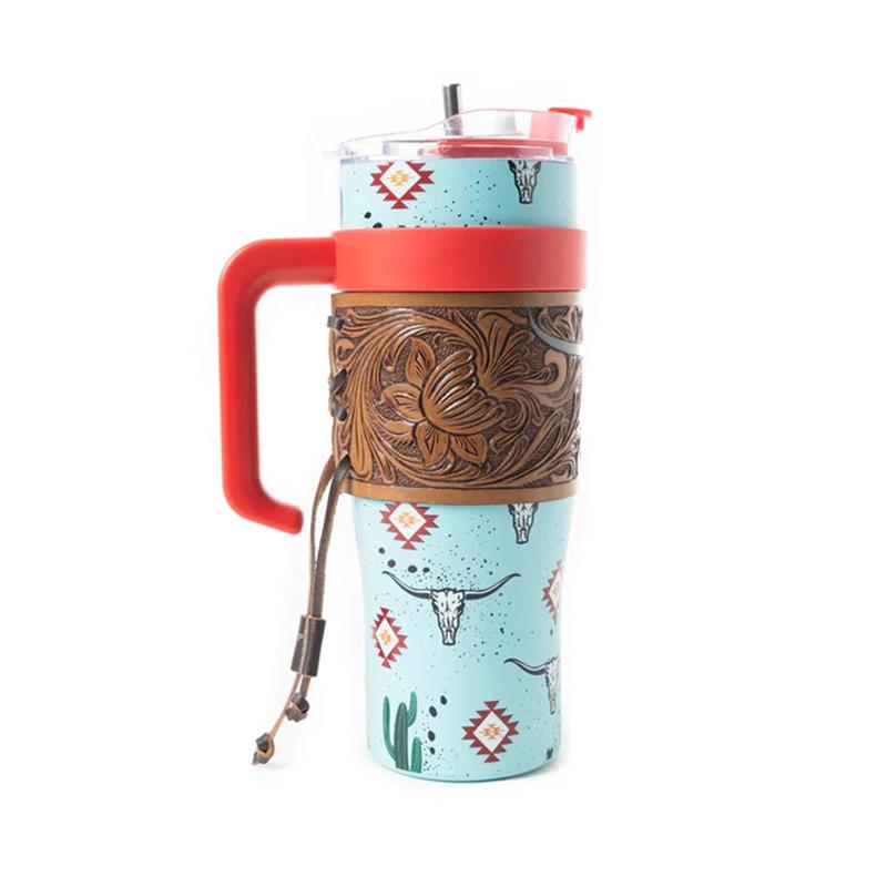 Myra Wide Wyoming Tumbler In Sea Blue