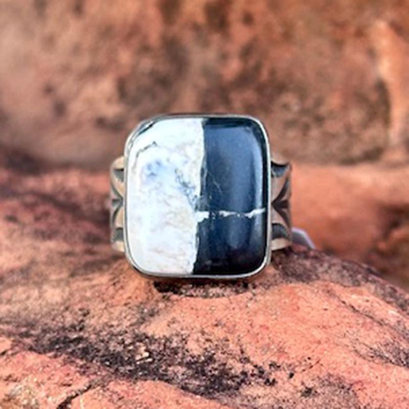 "Ry" White Buffalo Ring