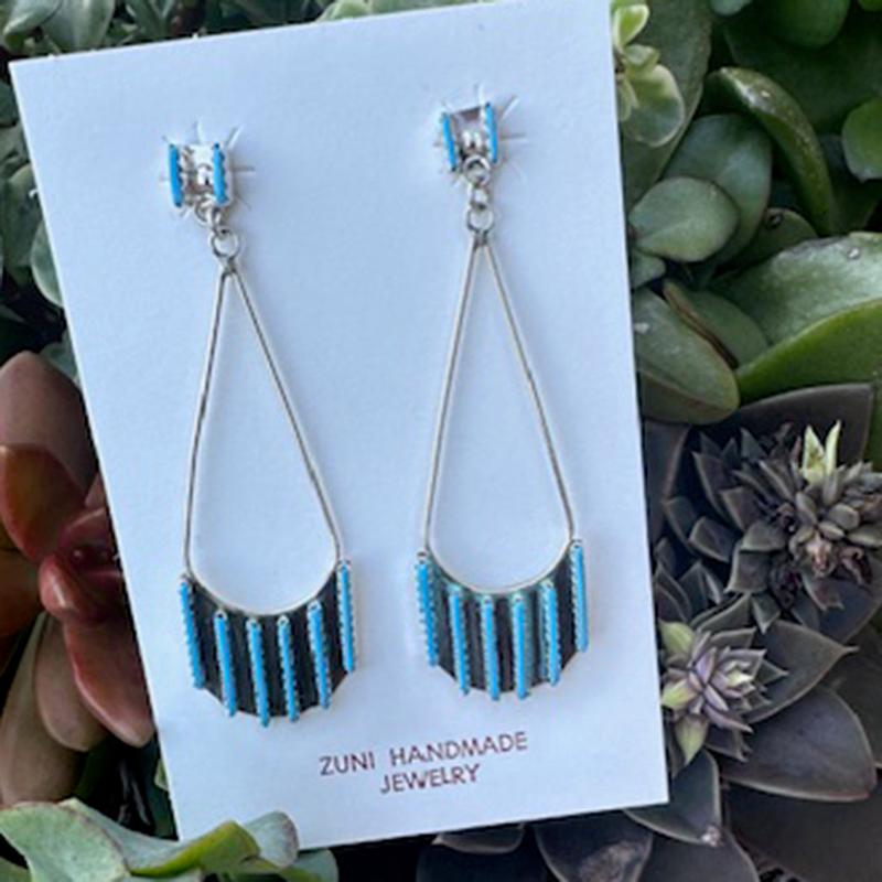 "Zeek" Zuni Teardrop Earrings