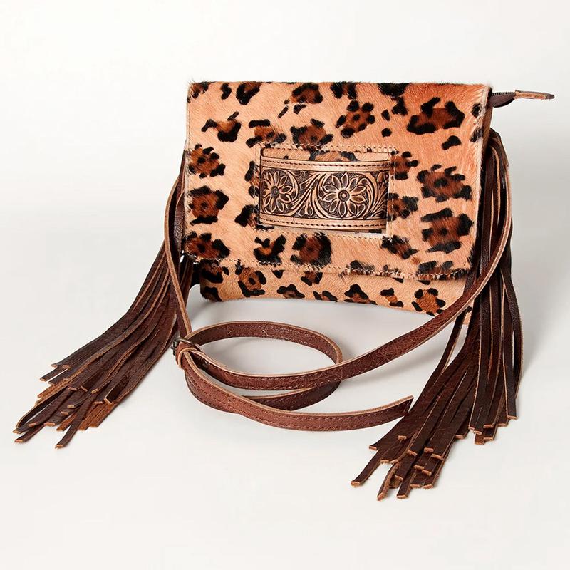 American Darling Cheetah Fringe Purse