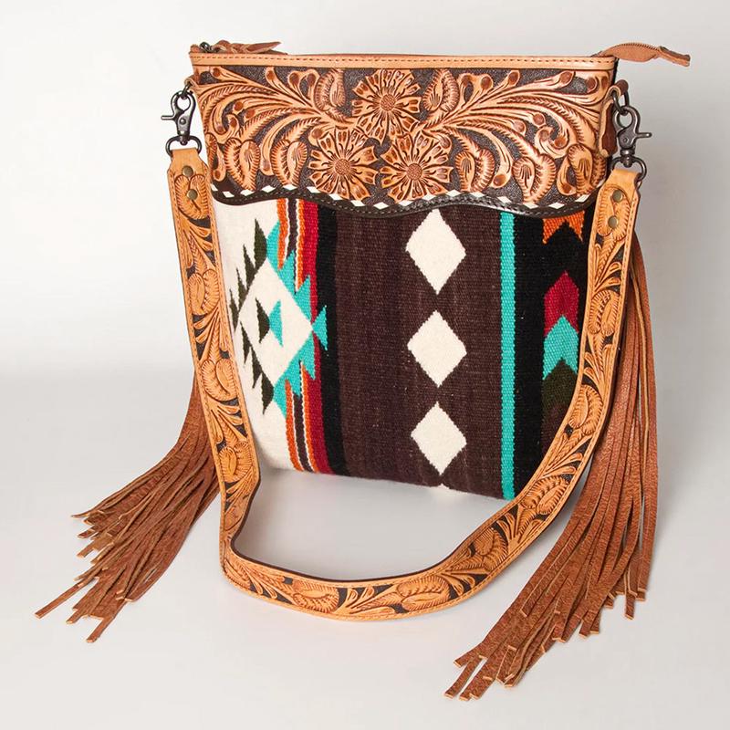 American Darling Cream Aztec Purse