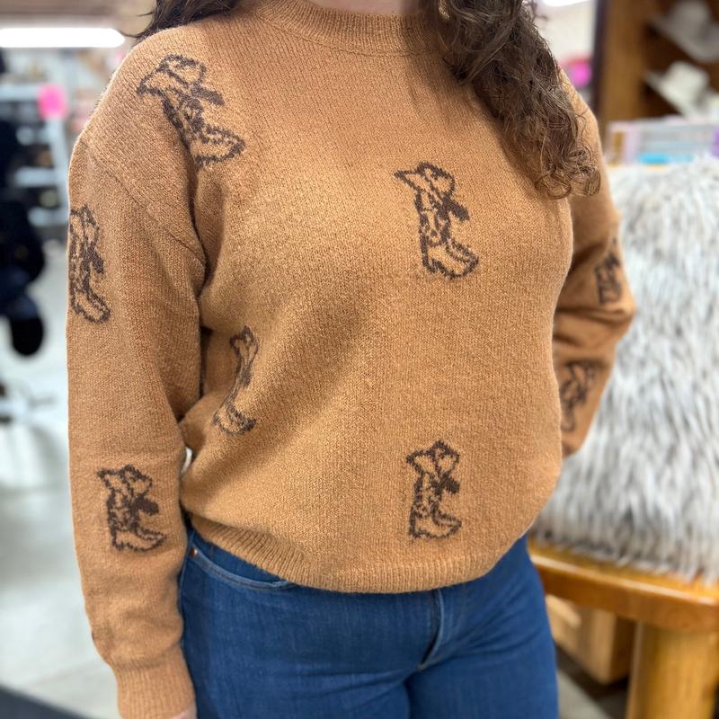 Brown Boots Sweater