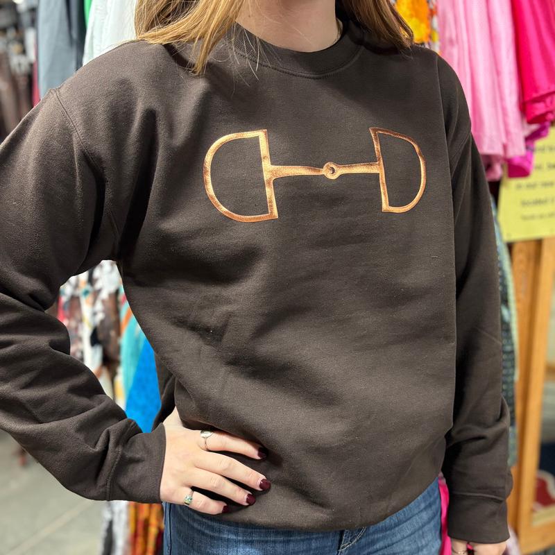 Brown Copper Bit Crewneck