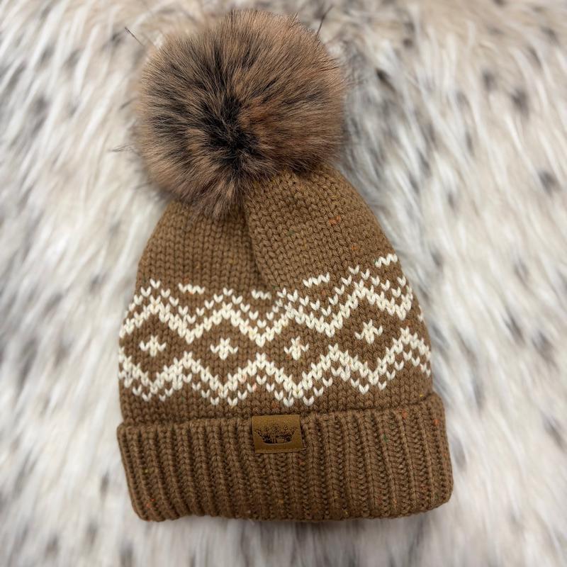 Brown Speckled Stocking Hat