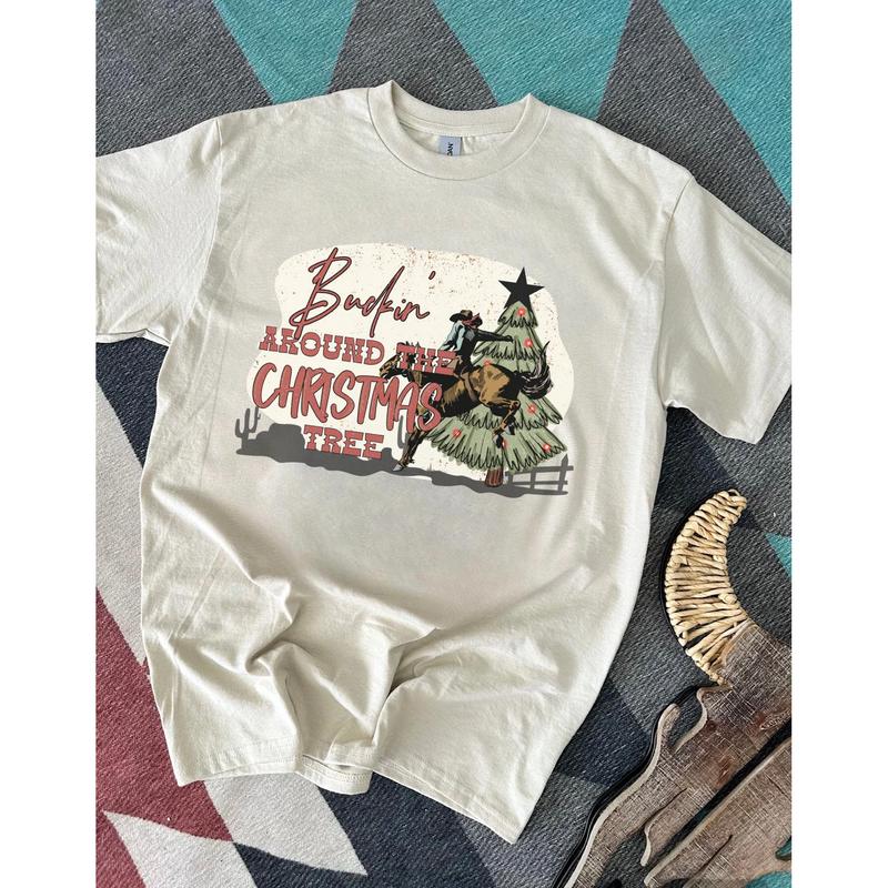 Buckin' Around the Christmas Tree T-Shirt