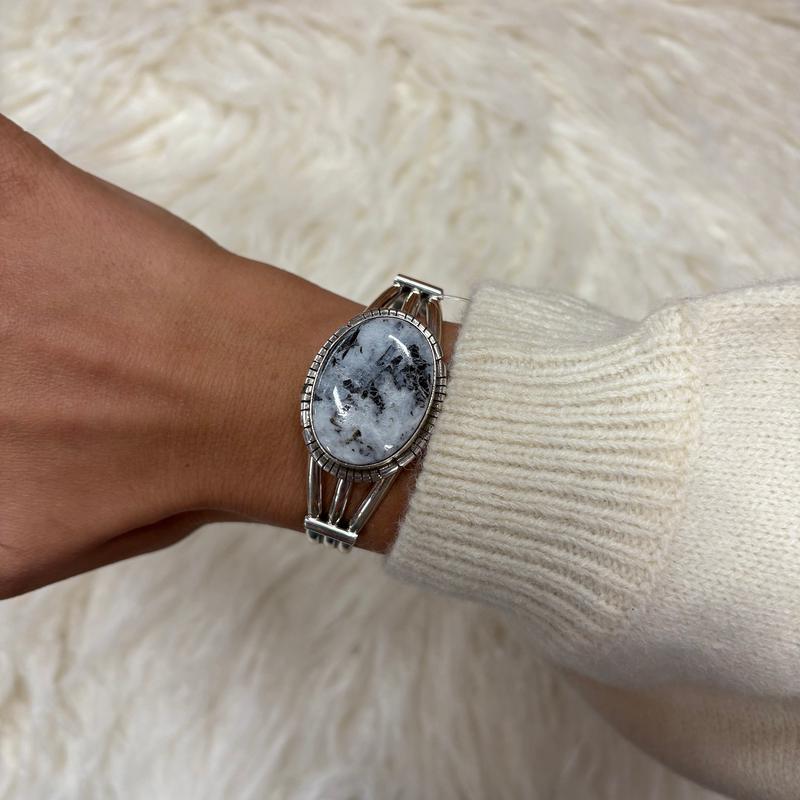 "Connie" White Buffalo Cuff