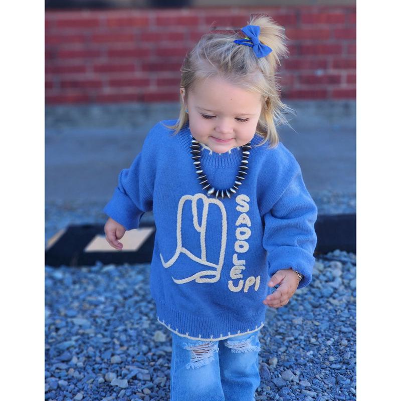 Girls Saddle Up Sweater