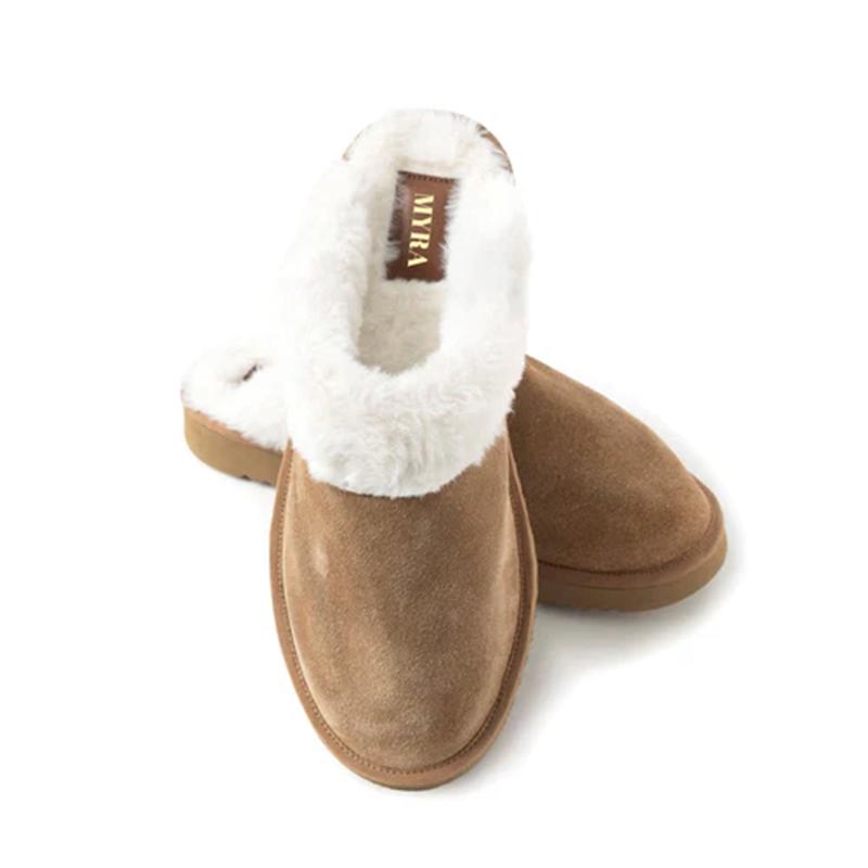 Myra Brown Shearling Slipper
