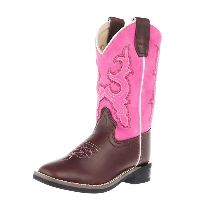 Old West Girl's Square Toe Boots
