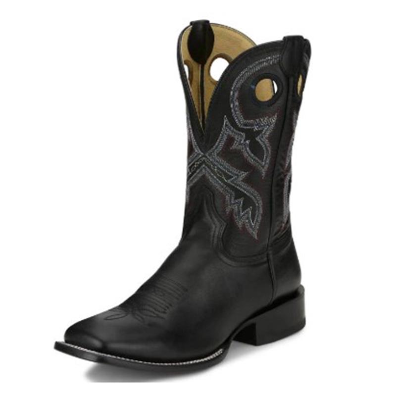 Tony Lama Black Square Toe Boots
